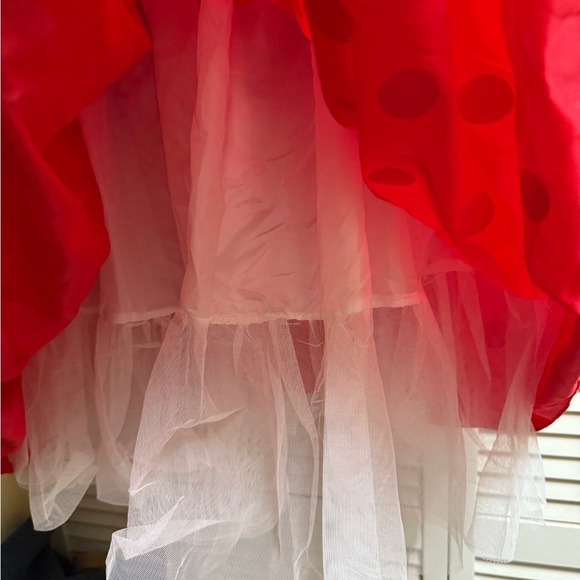 Disney Store Minnie Mouse Youth Sz L Black Sequin Red & White Polka Dot Costume - Picture 4 of 12